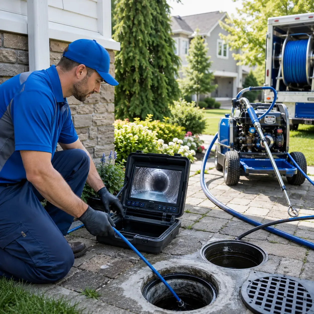 Outdoor drain cleaning professionals serving Kingsford Heights, IN